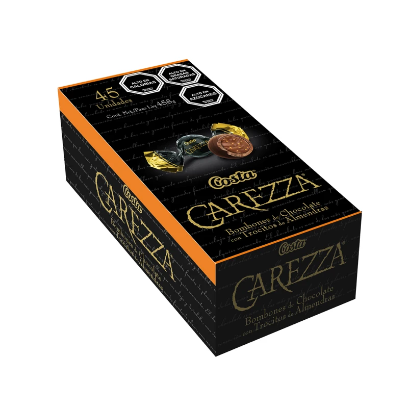 Carezza caja 10 Unid 458 GR