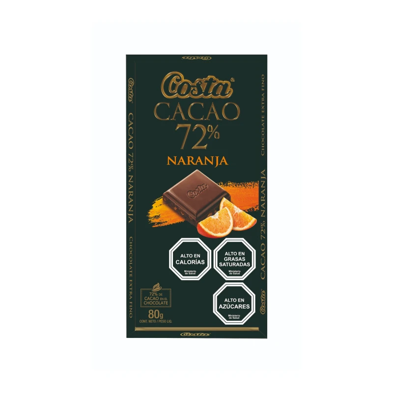 Costa Cacao 72% Naranja