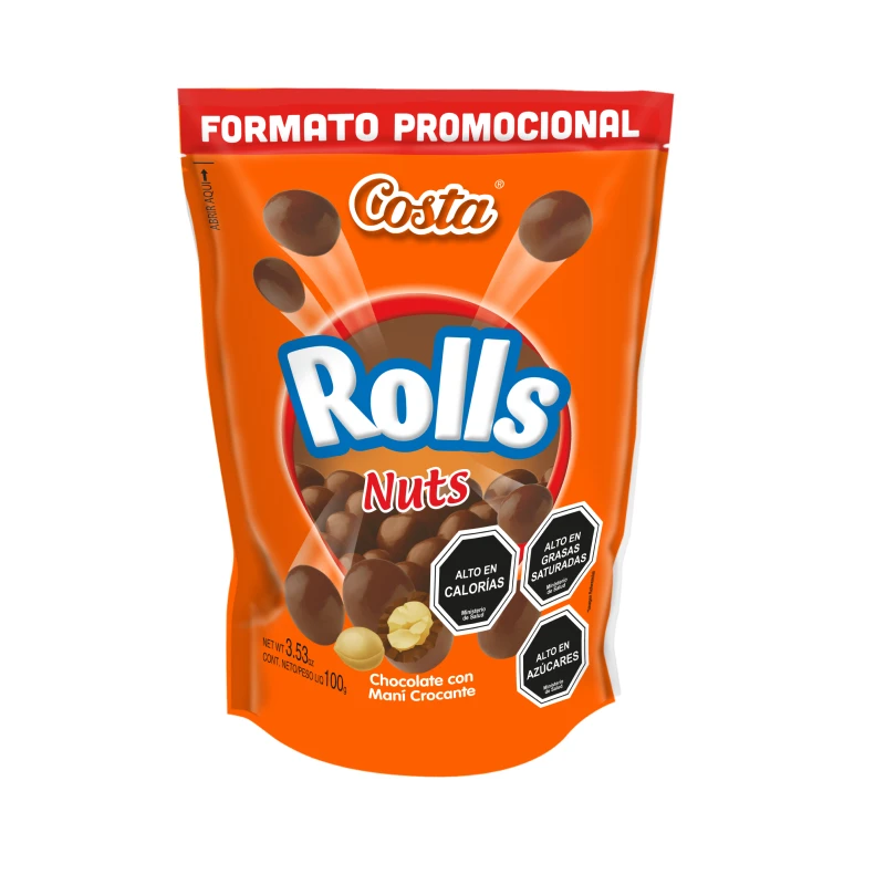 Rolls Nuts 18x100 GR Promocional