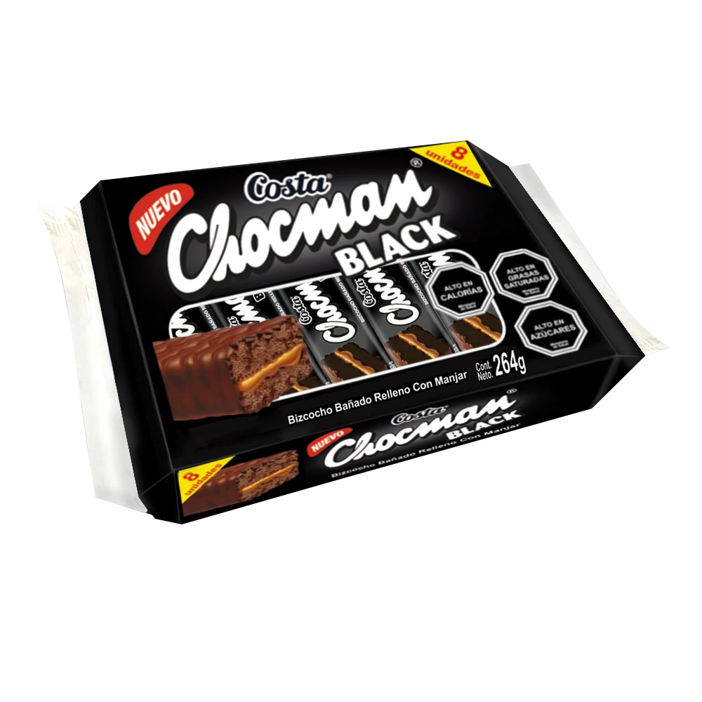 Chocman Black 8 Unidades