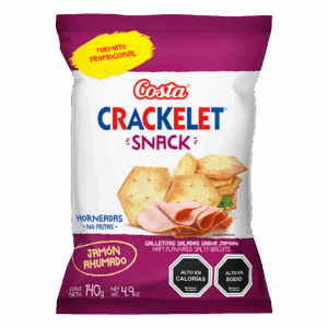 Crackelet Snack Jamón Ahumado Familiar